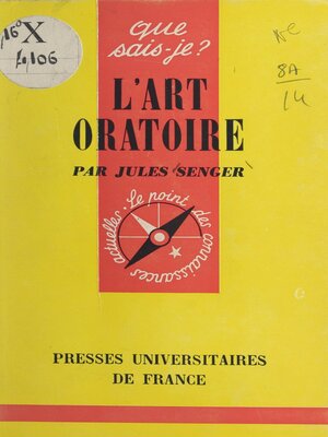 cover image of L'art oratoire